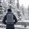 ARKTYPE Dashpack Backpack - Slate Waxed Canvas - Winter Snow