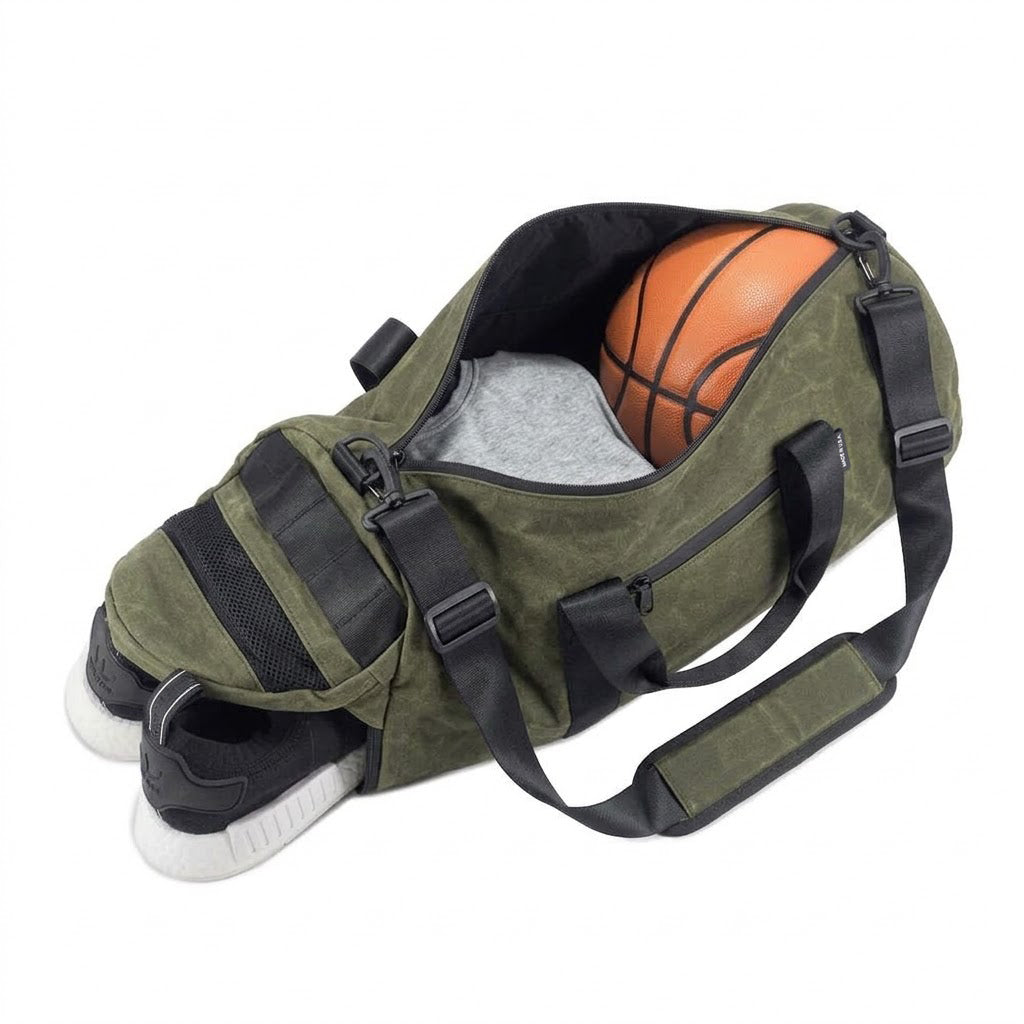 Boltpack - 30L Duffel - Limited Edition Waxed Canvas - Olive Drab