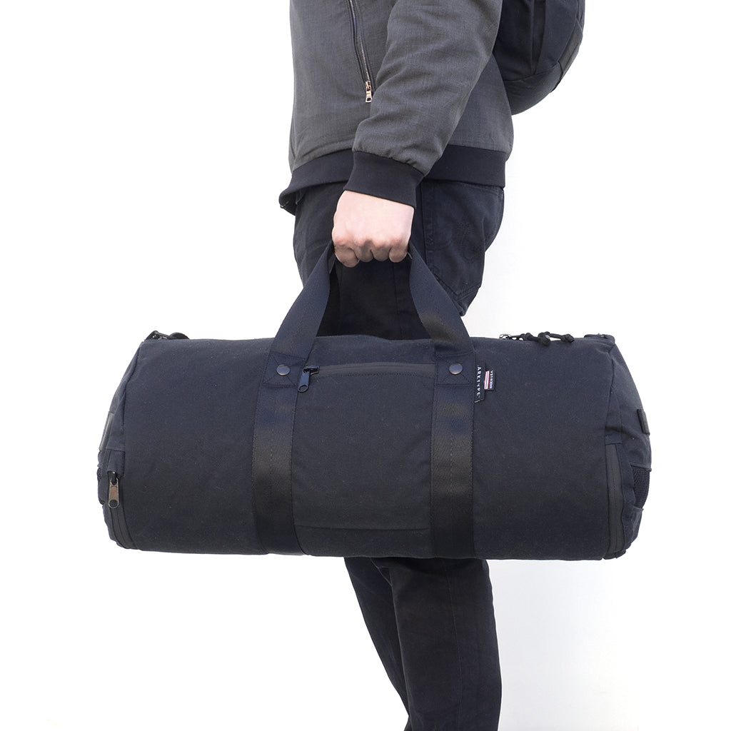 Boltpack - 30L Duffel - Waxed Canvas - Black