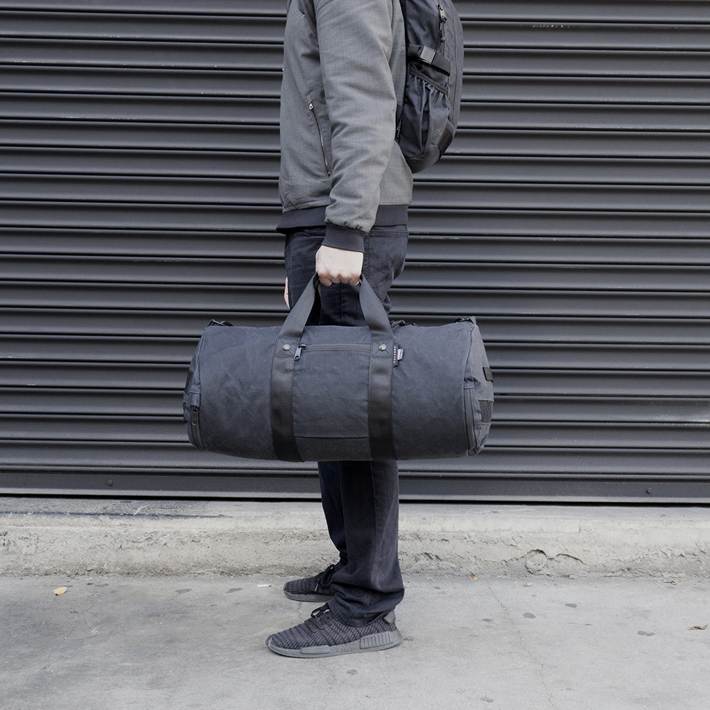 Boltpack - 30L Duffel - Waxed Canvas - Black | ARKTYPE Boltpack - 30L Duffel - Waxed Canvas - Black | ARKTYPE