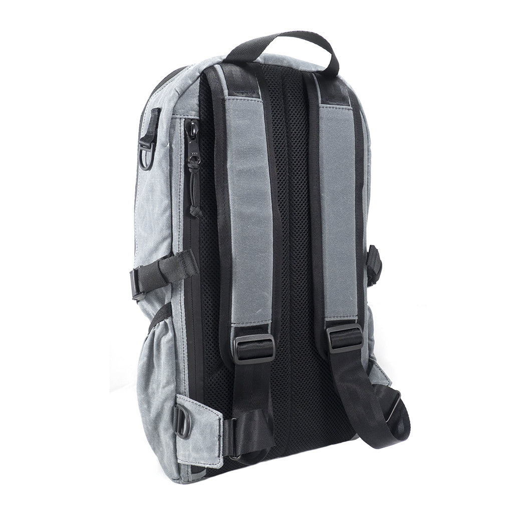 ARKTYPE Dashpack Backpack - Slate Waxed Canvas - Perspective
