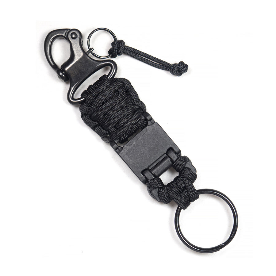 ARKTYPE PMK - Paracord Magnet Keychain & Badgeholder - Black - Open 