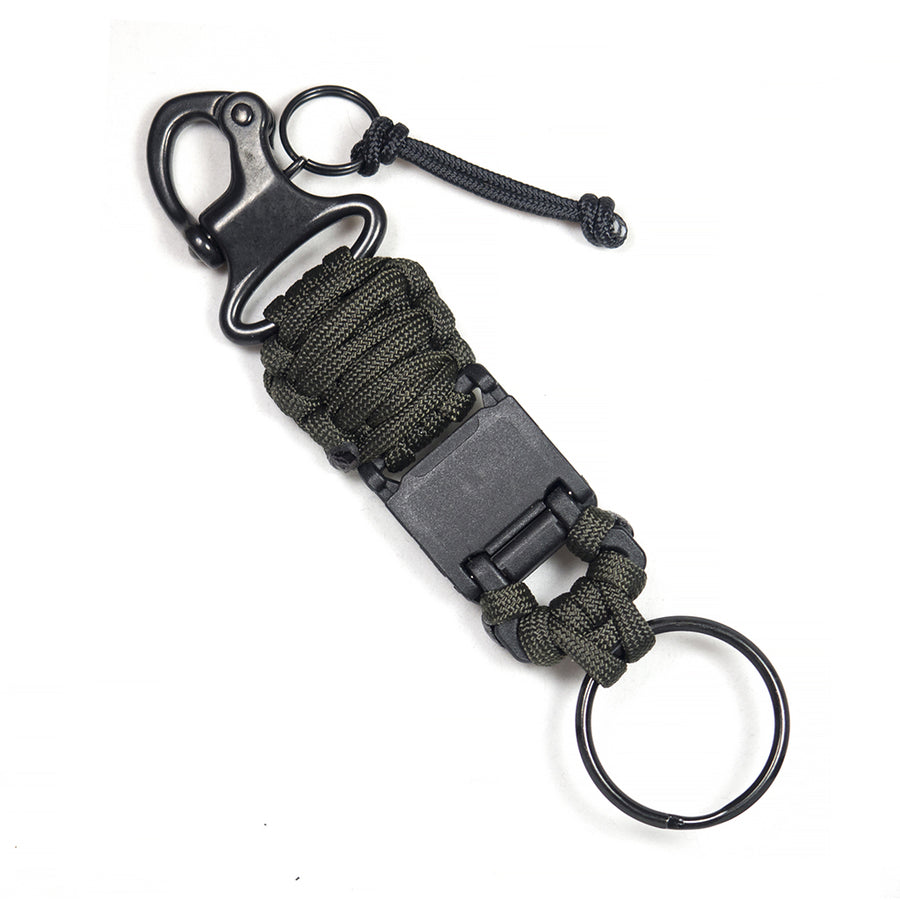 ARKTYPE PMK - Paracord Magnet Keychain & Badgeholder - Olive Drab - Open