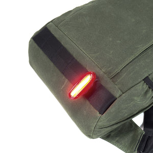 ARKTYPE Dashpack Backpack - Olive Drab Waxed Canvas - Front Mil-Spec Webbing
