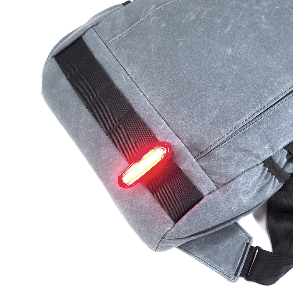 ARKTYPE Dashpack Backpack - Slate Waxed Canvas - Front Mil-Spec Webbing