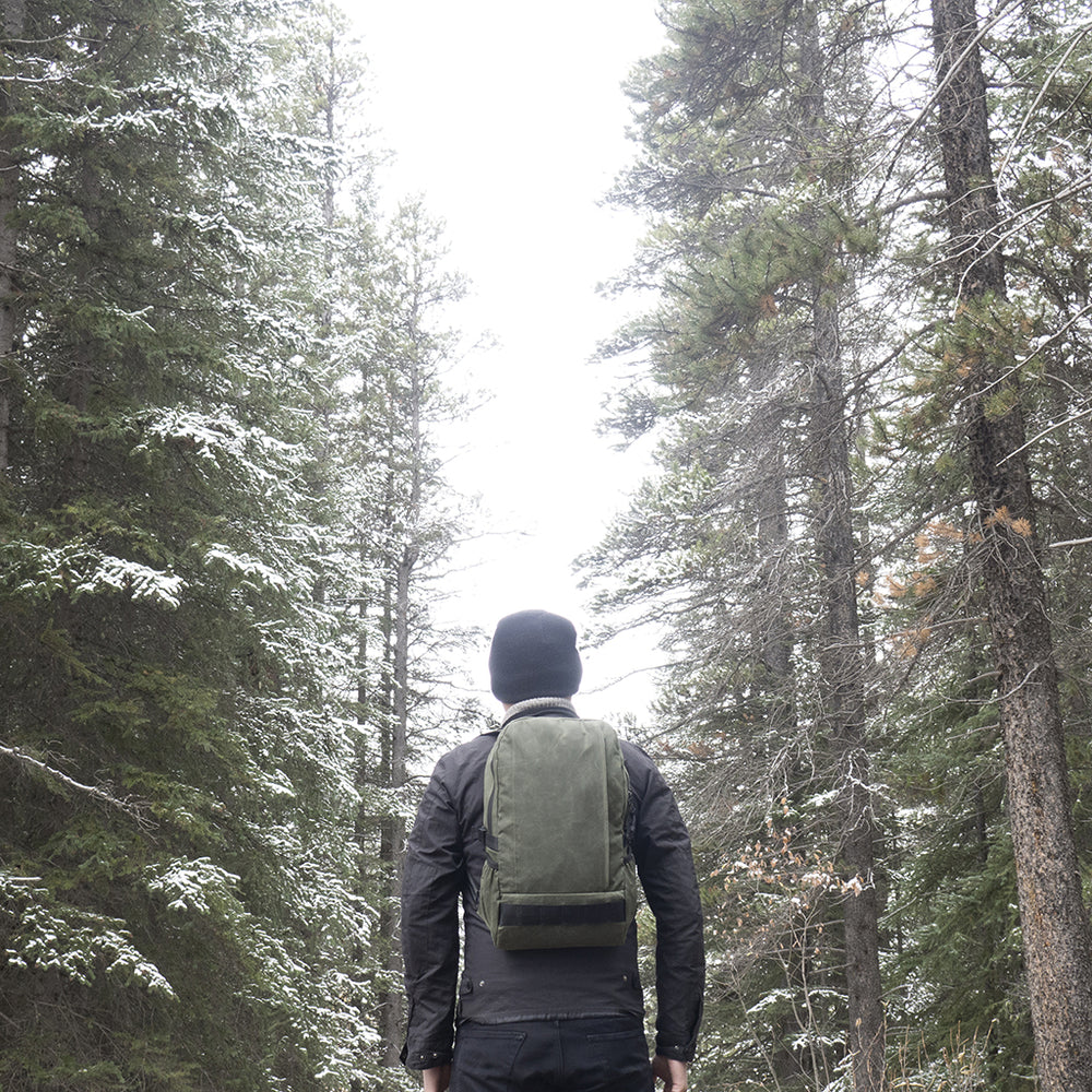 ARKTYPE Dashpack Backpack - Olive Drab Waxed Canvas - Forest