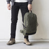 ARKTYPE Dashpack Backpack - Olive Drab Waxed Canvas - Top Handle Carry