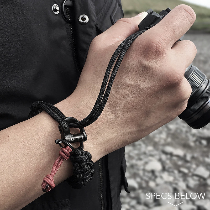 ARKTYPE Camera Paracord Wrist Strap - Black - Usage View